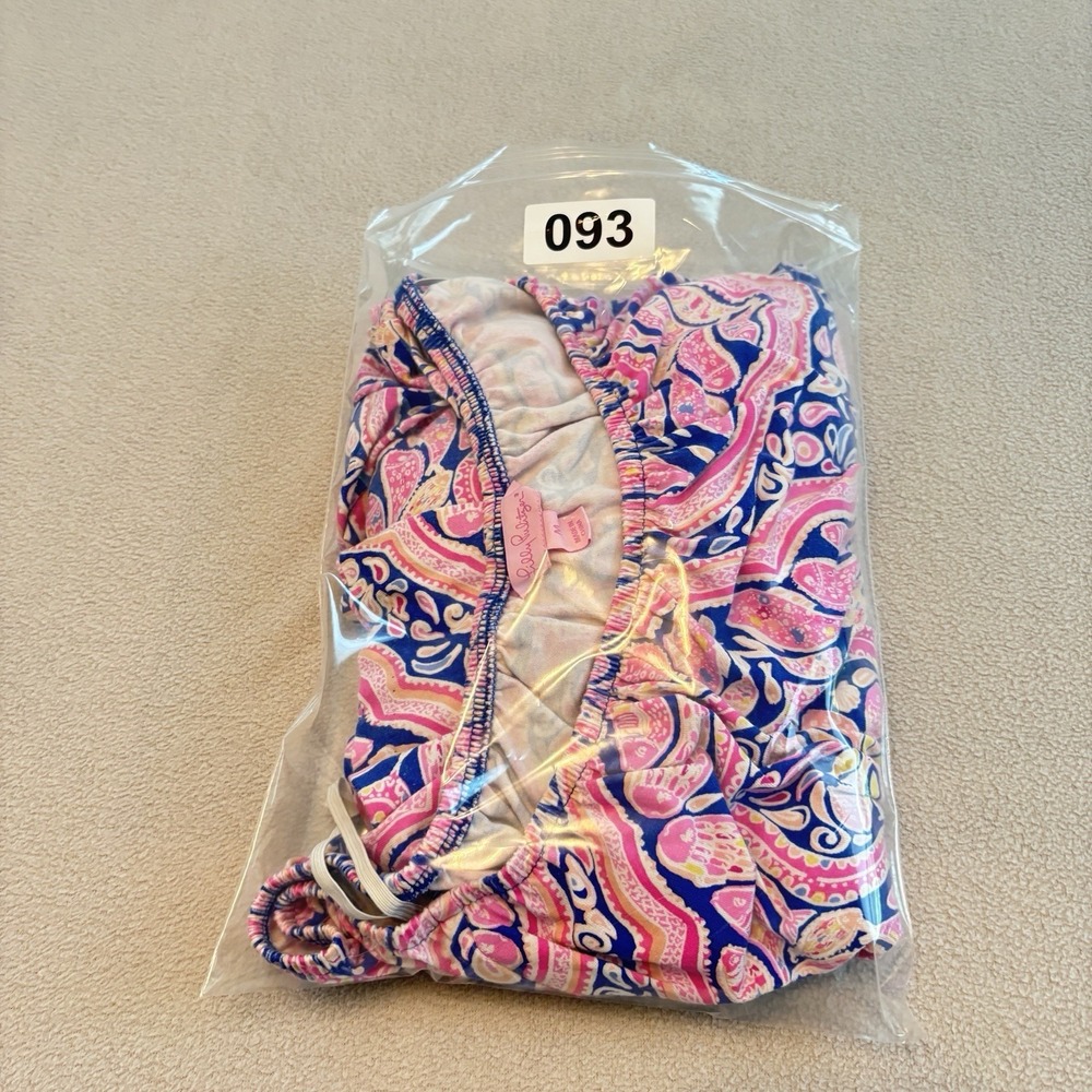 Stretch Knit Romper Lilly Pulitzer  Women's Lana Off Shoulder Can't Resist Print - Picture 15 of 15